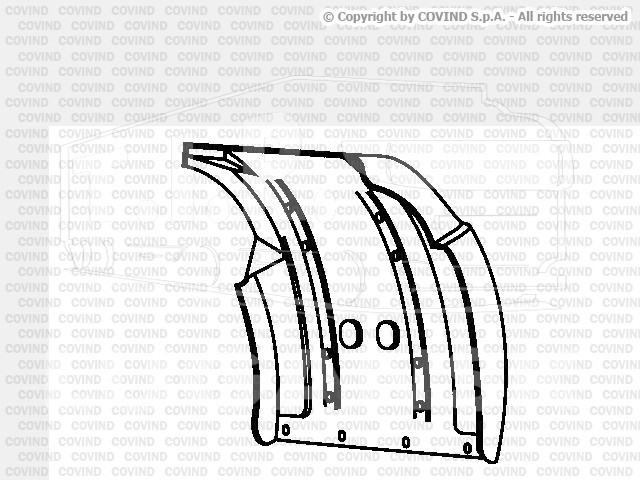 XF0/320, Крыло перед. задняя часть прав. — Covind