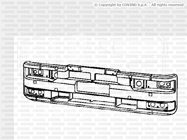 240/ 90, Бампер пластиковый — Covind