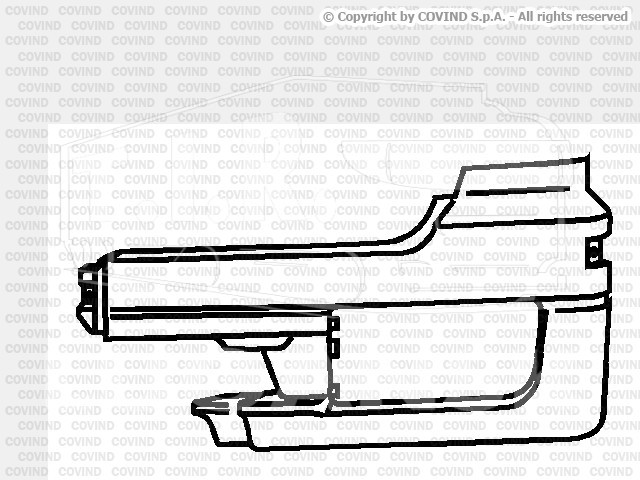 941/ 93, Облицовка фары лев — Covind