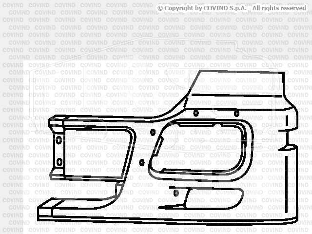 943/ 87, Облицовка фары лев — Covind