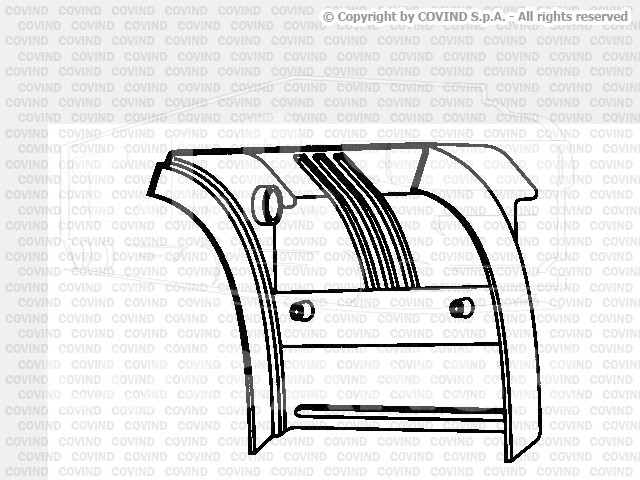 XXL/519, Крыло заднее (задняя левая часть 680mm) — Covind