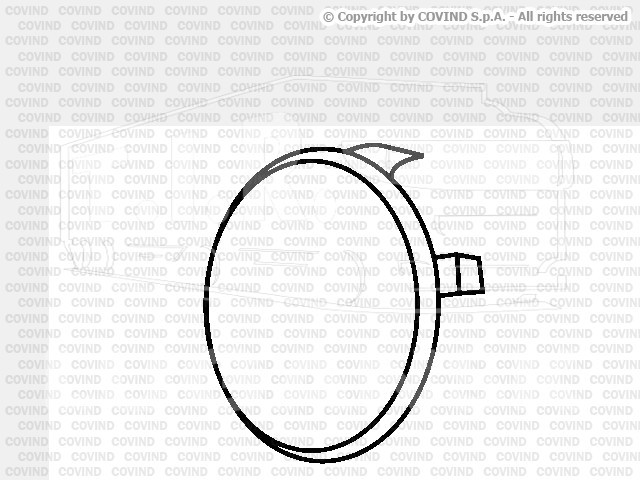880/ 85, Заглушка бампера — Covind