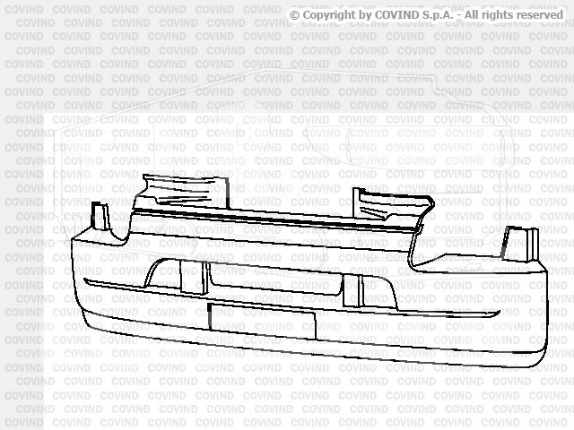 385/ 90, Бампер пластиковый — Covind