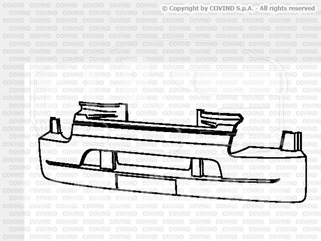 385/100, FR BUMPER (W/O HOLE) — Covind