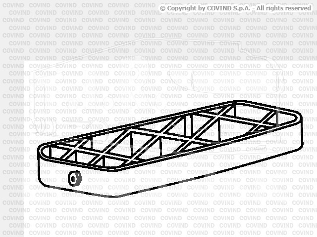 SCR/215, Накладка подножки лев/прав — Covind