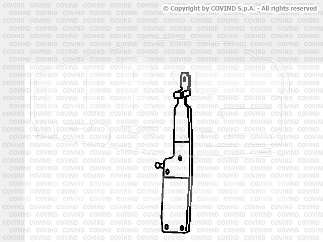 2FH/143, Кронштейн подножки нижний прав — Covind