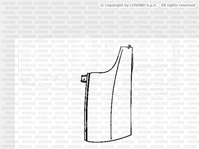 0FM/161, Дефлектор левый — Covind