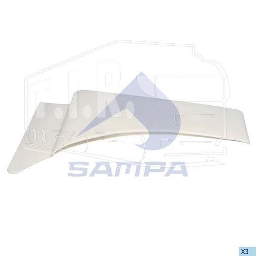 1820 0052, Крыло боковое заднее лев — Sampa