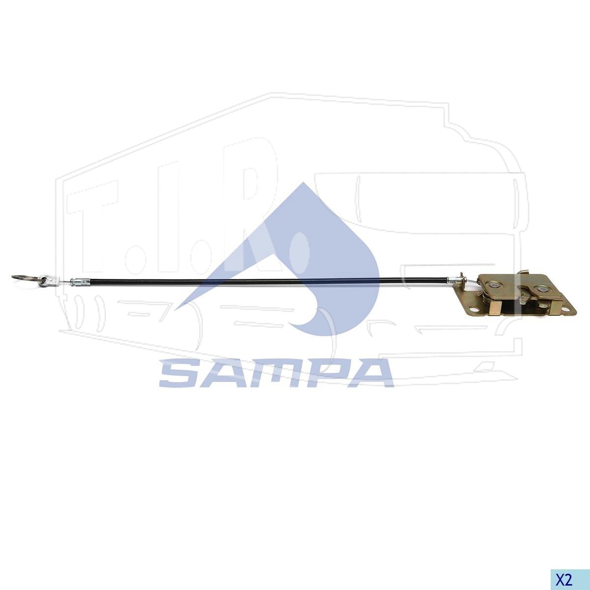 038.459, Замок бардачка лев. — Sampa