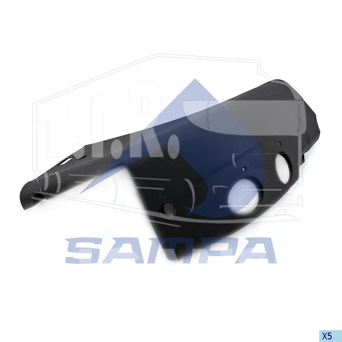 1840 0436, Бампер левый — Sampa