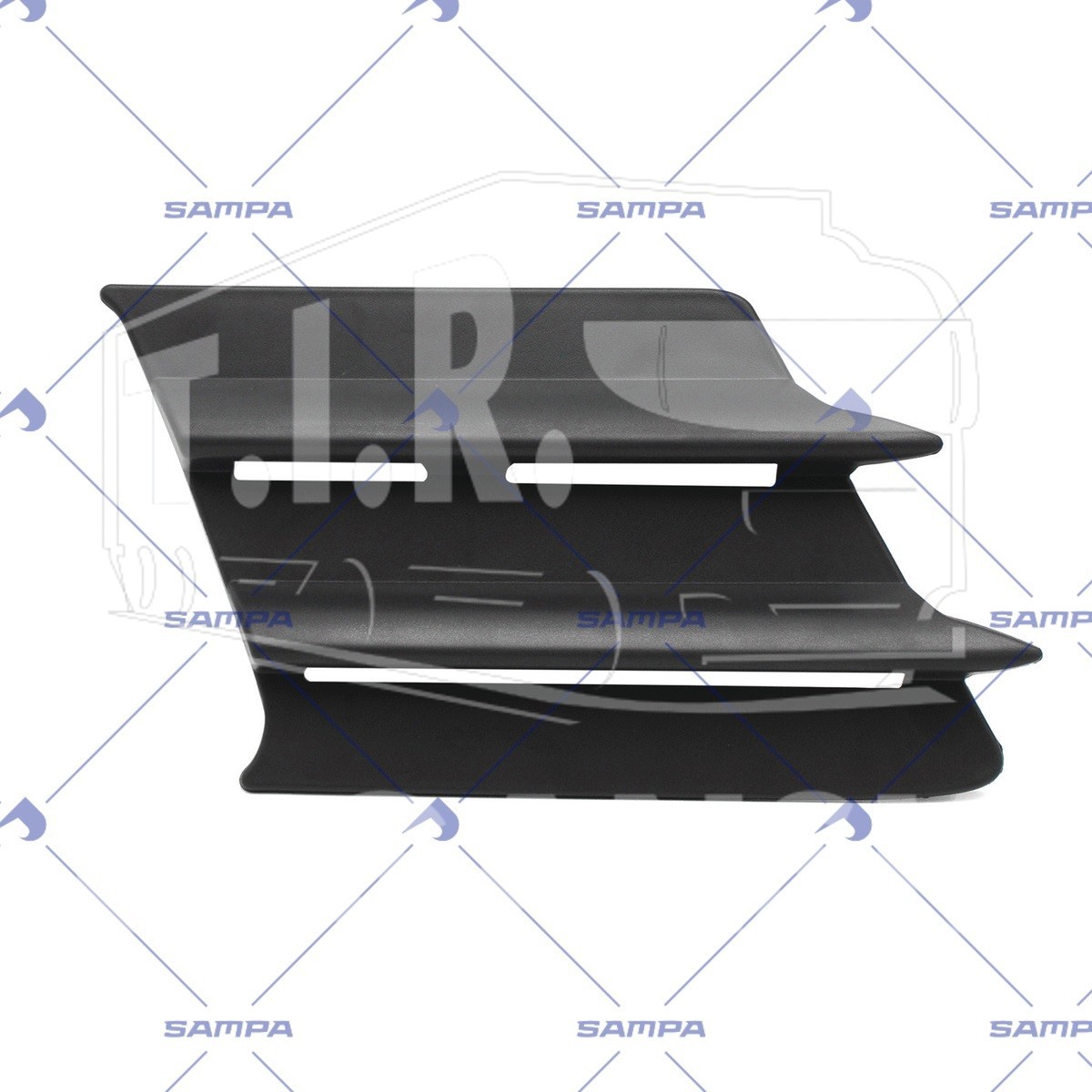 1820 0440, Накладка противотуманной фары, правая MAN TGX (короткая) — Sampa