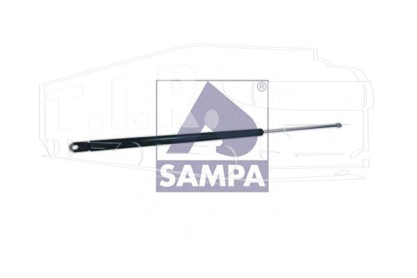 020.139, Амортизатор решетки 720mm/220N — Sampa