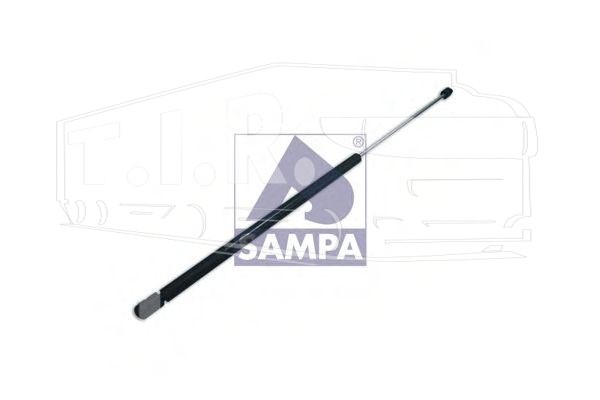 020.138, Амортизатор решетки 685mm/200N — Sampa