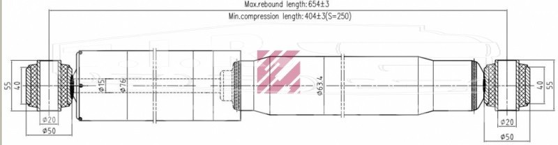 M6000031, Амортизатор задний — Marshall
