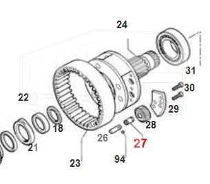 74170160, Ролик подшипника — Euroricambi