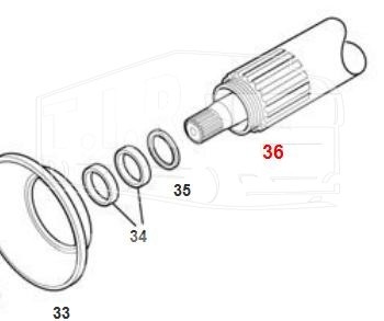 74170731, DRIVE SHAFT DIF.LOCK SIDE — Euroricambi