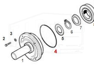 74530254, Кольцо 203*3mm — Euroricambi
