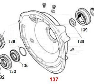 74530423, REDUC.GEAR HOUS.COVER — Euroricambi