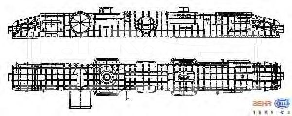 8MY 376 743-651, Бачок радиатора верхний — Hella