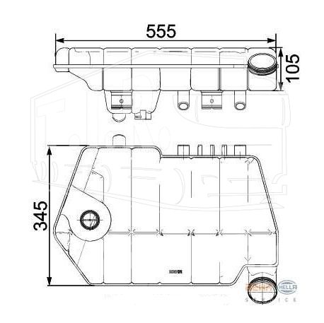 8MA376 731-621, Бачок расширительный — Hella