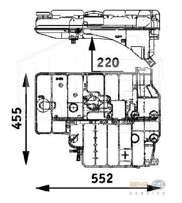 8MA 376 705-191, Бачок расширительный — Hella