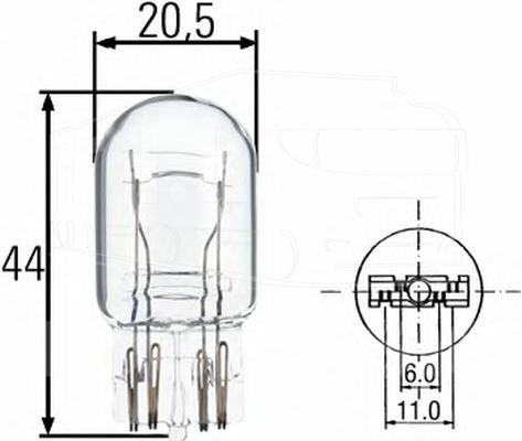 8GD 008 893-002, Лампочка 12v 21/5w б/ц — Hella