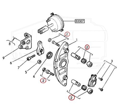 5001822994, Р-к суппорта — Renault