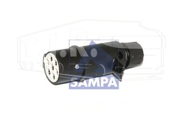 095.143, Вилка электрическая S пластик — Sampa