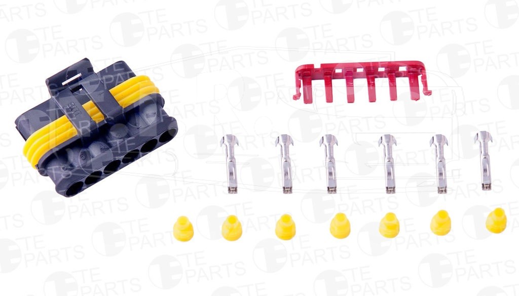 7813067, Разъем электрический (6pin) — TE PARTS
