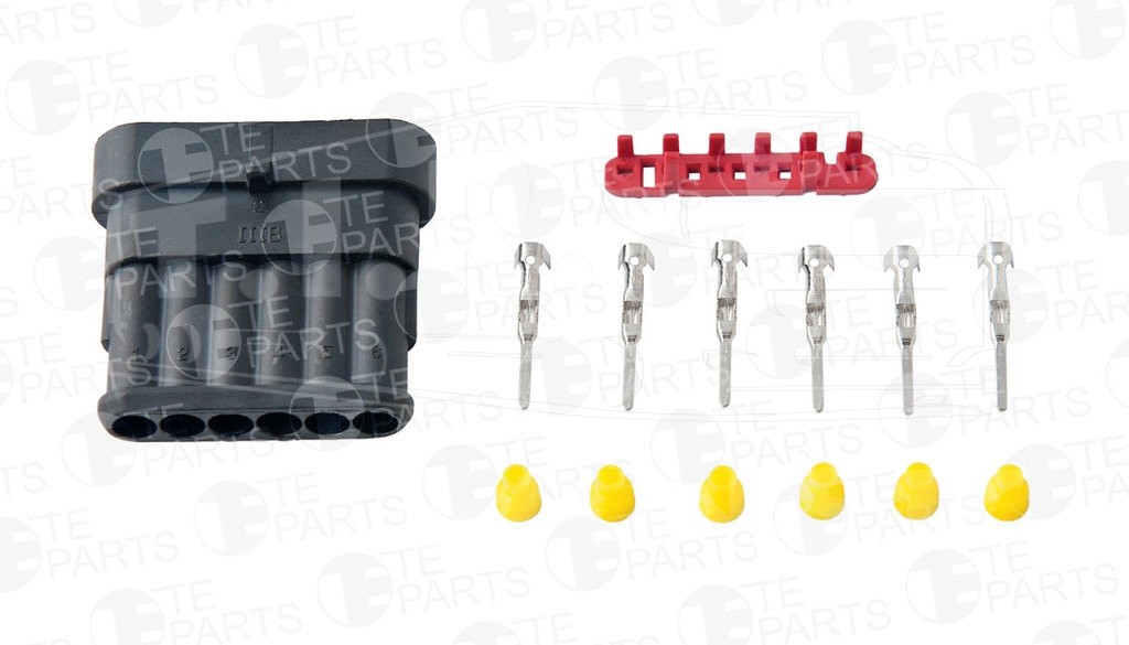 7813062, Разъем электрический (6pin) — TE PARTS