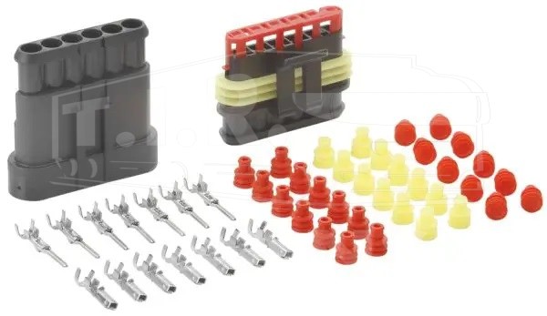 7113029, Разъем электрический (6pin) комплект — TE PARTS