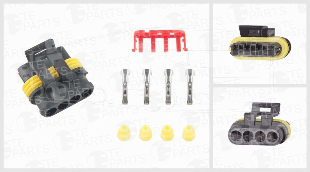 7811032, Разъем электрический (4pin) — TE PARTS