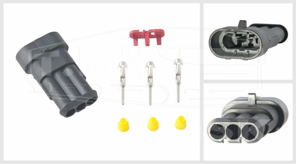 7810338, Разъем электрический (3pin) — TE PARTS