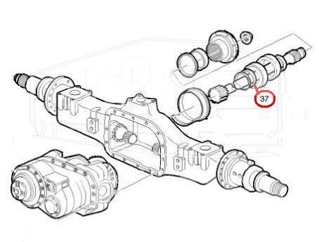 1523988, Кольцо упорное подшипника — Volvo