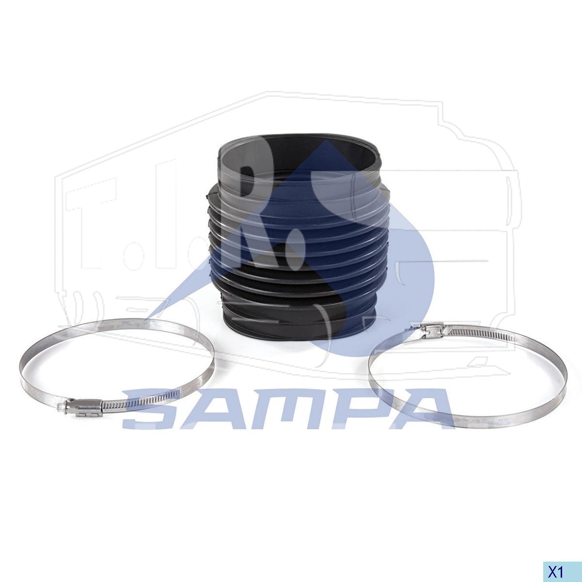 022.283, Гофра воздушного фильтра 163*158 — Sampa