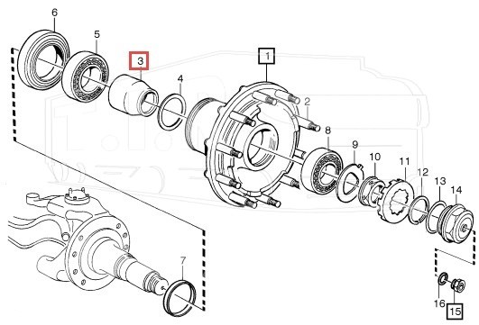 8150578, Втулка распорная — Volvo