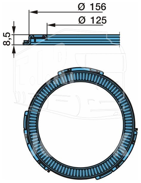 03.310.08.53.0, Кольцо ABS D156 — BPW
