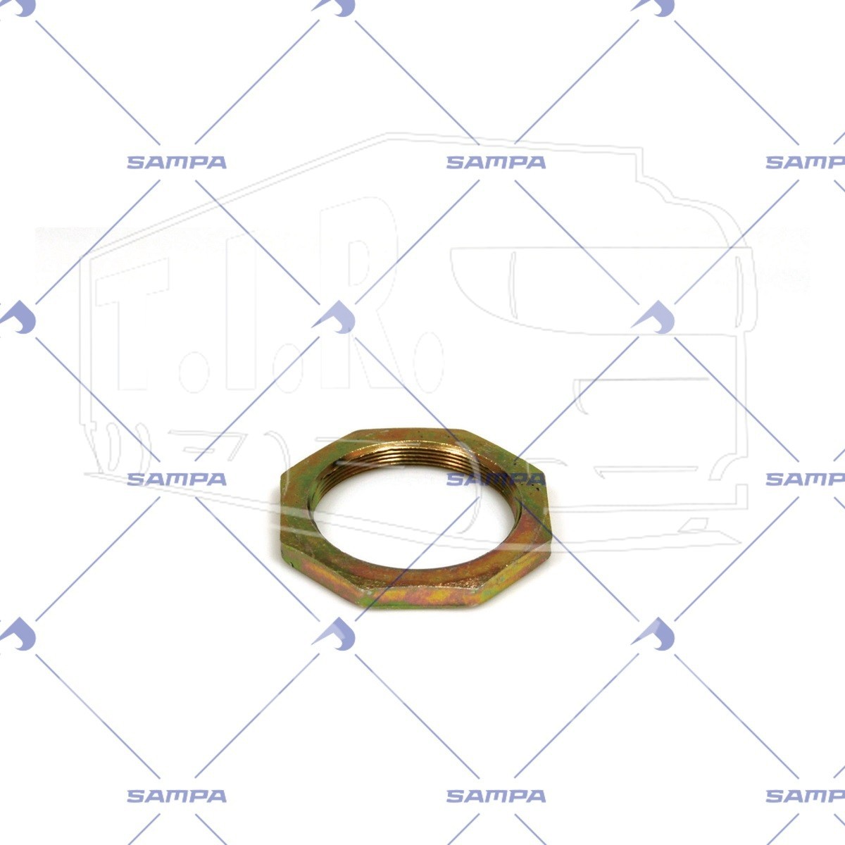 104.139, Гайка ступицы М65*1.5/SW85 — Sampa