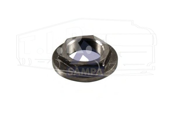 082.014, Гайка ступицы М60*2 лев SW77 — Sampa