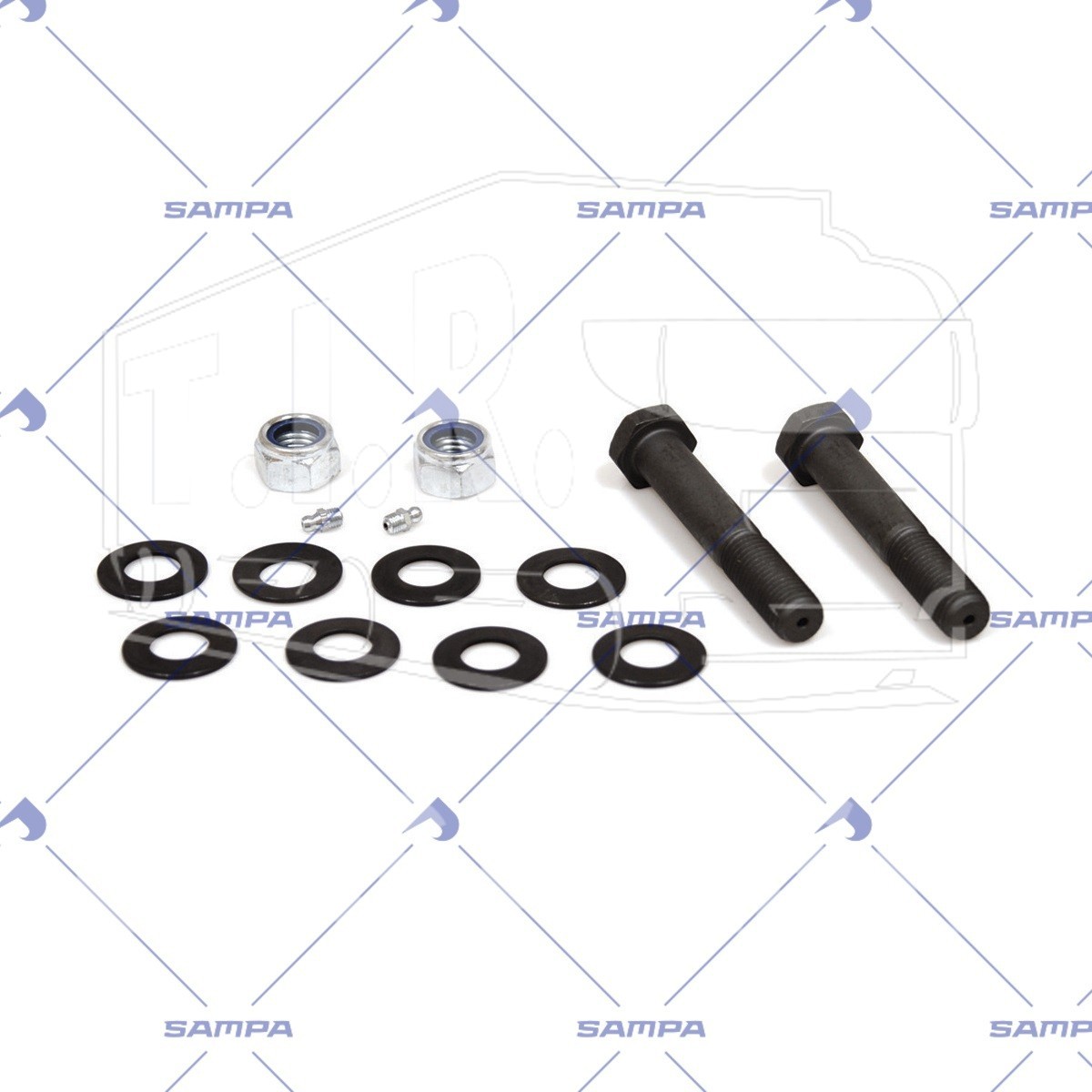 095.566, REPAIR KIT,FIFTH WHEEL — Sampa