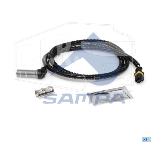 096.332, Датчик ABS L=1332 (передний правй) — Sampa