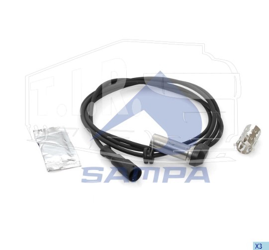 096.331, Датчик ABS угловой L=1700мм — Sampa