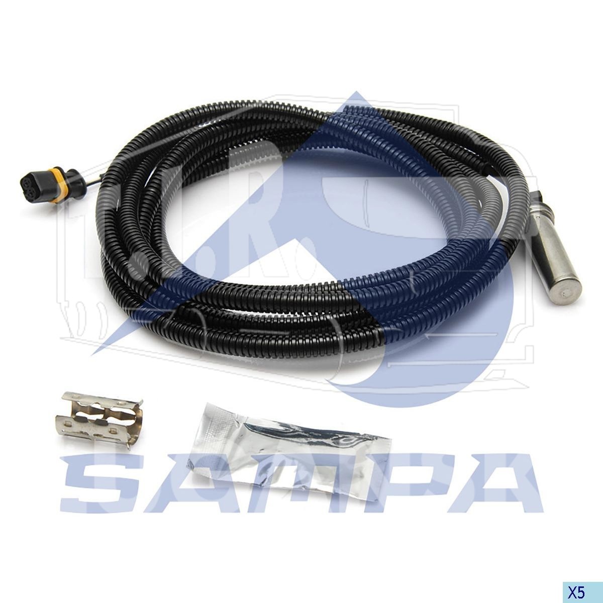 092.081, Датчик ABS L=3000 задний правый — Sampa