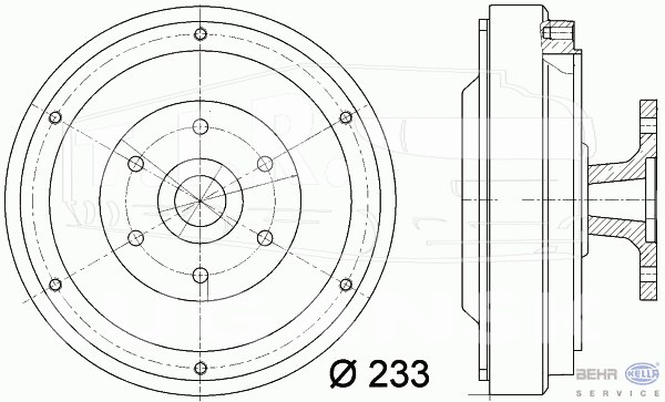 8MV 376 729-351, Вискомуфта — Hella