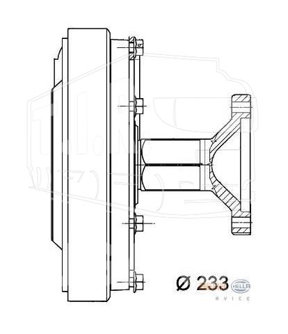 8MV376 728-761, Вискомуфта — Hella