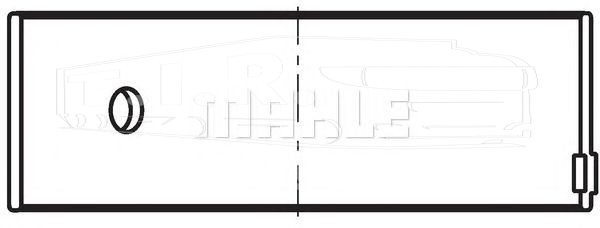 037PS10588 025, Вкладыши шатунные 0,25 — Mahle