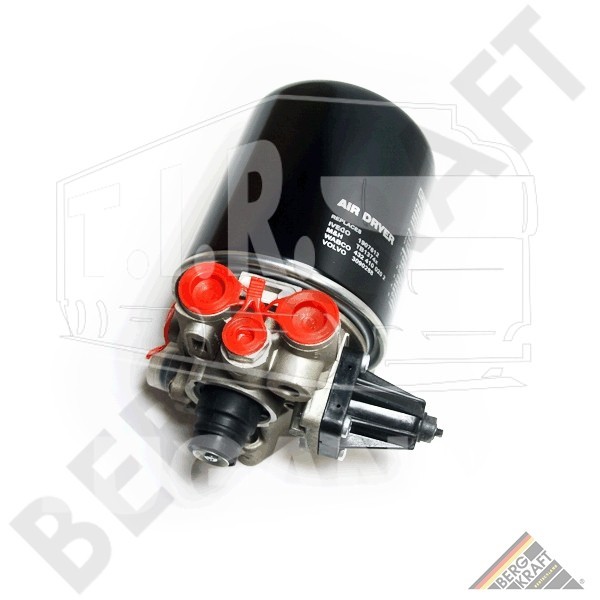 BK1303032AS, Осушитель воздуха в сборе 8.8 BAR/24V — Bergkraft