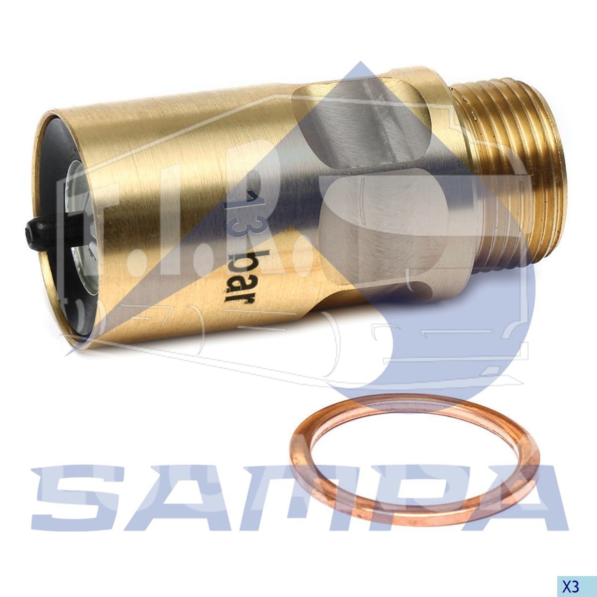 096.1026, Клапан предохранительный осушителя воздуха — Sampa