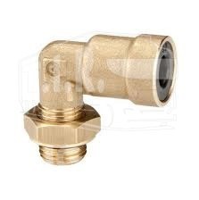 Соединитель уголок М16*1,5/D12мм бронза