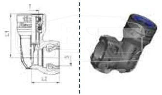 Соединитель уголок 12*1.5  пласт. (P5)